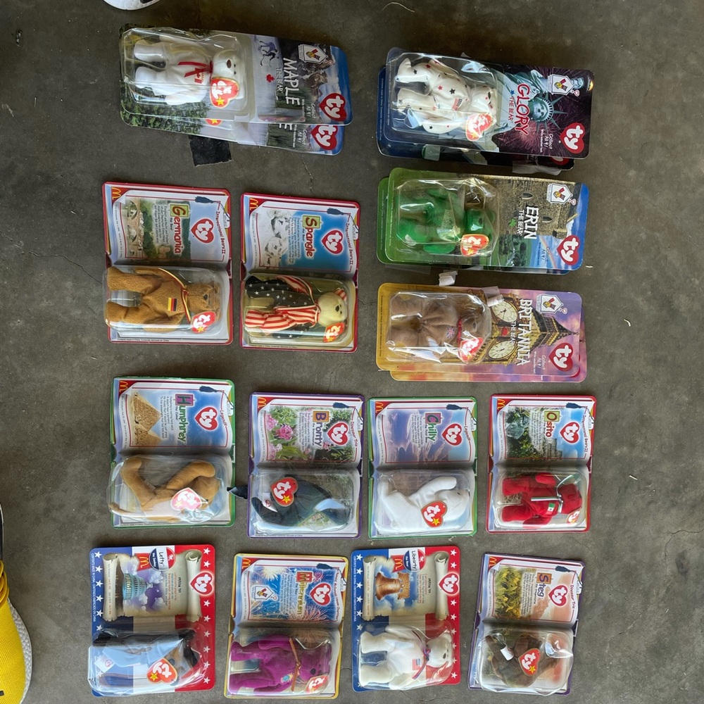 Rare* Ty Beanie Babies still in package.